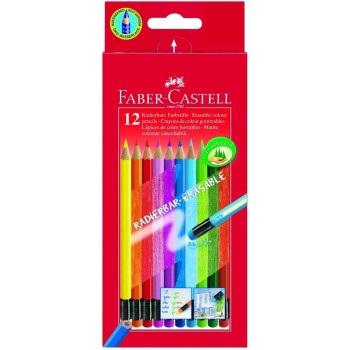 FABER CASTELL drvene bojice sa gumicom 1/12 