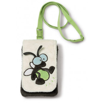 MOBILE PHONE BAG FIREFLY PLUSH 12X8CM WITH GLOW IN THE DARK EFFECT 