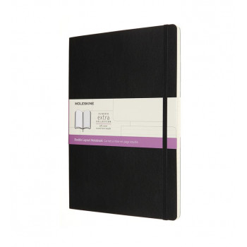 Notes MOLESKINE RULED SOFT BLACK 19x25 cm 