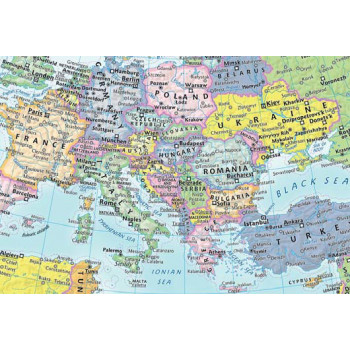 Greb-greb MAPA EVROPE Na engleskom 