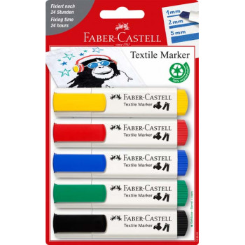 FABER CASTELL markeri za tekstil 1/5 
