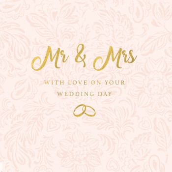 Čestitka za venčanje MR AND MRS 