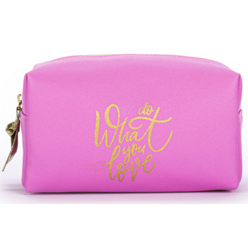 Neseser DO WHAT YOU LOVE -roze 