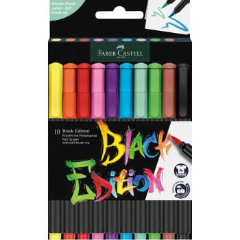 Flomasteri FABER CASTELL BLACK EDITION 1/10 