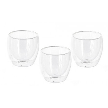 Čaše za espreso kafu S/3 BICCH VETRO BOROSIL BREW  80ML 
