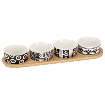 Činije CRNO-BELE set 