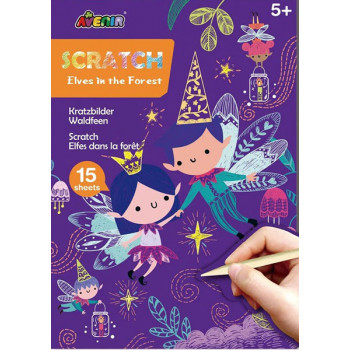 Lreativni set A5 SCRATCH BOOK - ŠUMSKI VILENJACI 