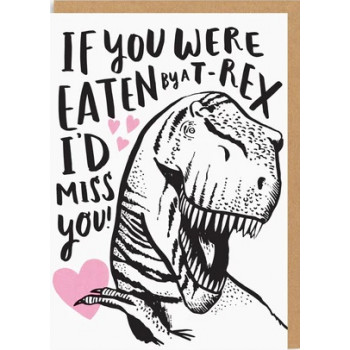 Čestitka EATEN BY A T-REX 