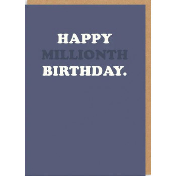 Čestitka HAPPY MILLIONTH BDAY 