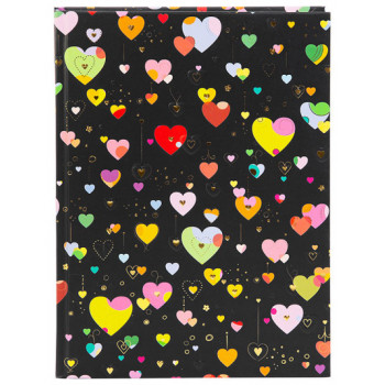 Notes A5 HEART DARK 
