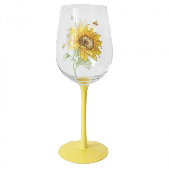 Čaša za vino BEE-TANICAL SUNFLOWERS 