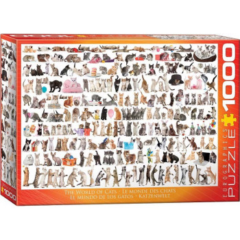 Puzzle 1000kom THE WORLD OF CATS 