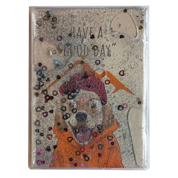 NOTES A5 Glitter Dog 