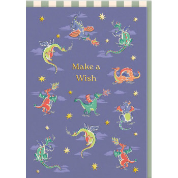 Rođendanska čestitka MAKE A WISH DRAGONS 