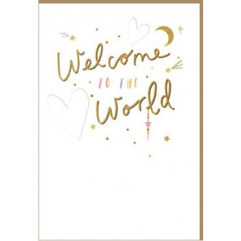 Čestitka za rođenje WELCOME TO THE WORLD 