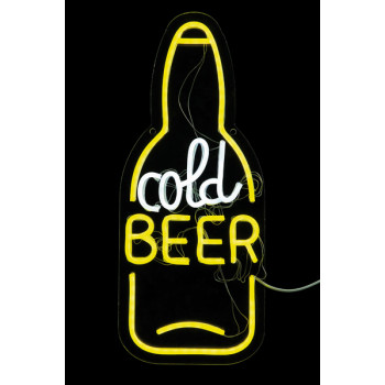 Neonski natpis  COLD BEER 18X40cm 