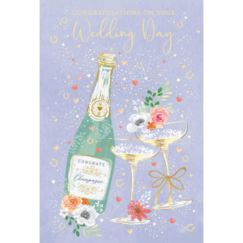 Čestitka za venčanja CONGRATS CHAMPAGNE 
