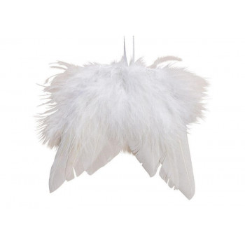 Hanger Wing Feather white 10x10cm 