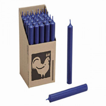 Candle dark blue color,  2x18x2cm 