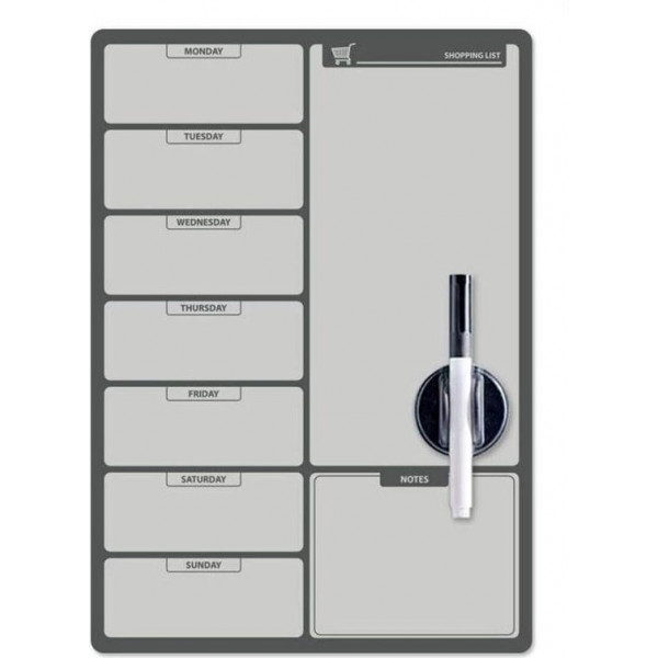 Držač za Table FRIDGE BOARD SHOPPING LIST BW MAGNETIC 
