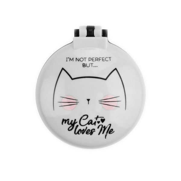NICE HAIR  HAIRBRUSH WITH MIRROR CAT 