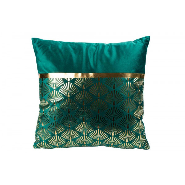 Jastuk CUSHION VELVET GREEN GOLD 40X40CM 