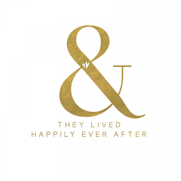 Svadbena Čestitka PURE GOLD HAPPILY EVER AFTER 