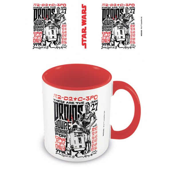 Šolja STAR WARS THE DROIDS RED INNER MUG 