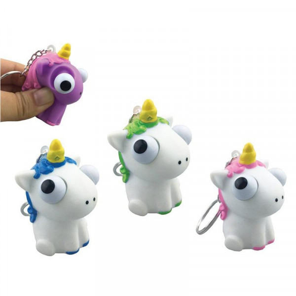 Privezak SQUISHY SQUEEZE KEYRING UNICORN / DISPLAY 24 PCS 