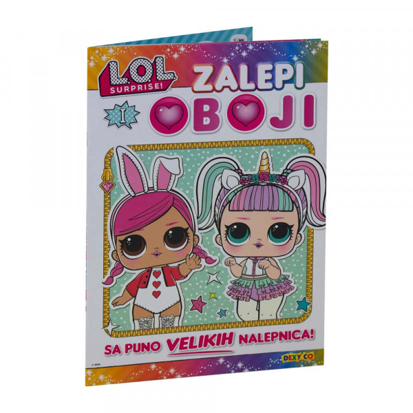 L.O.L. SURPRISE! Oboji i zalepi 