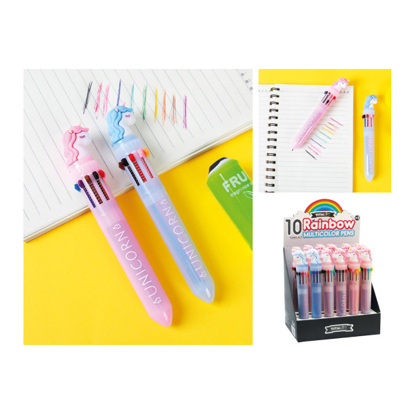 Hemijska UNICORN PENS WITH MULTICOLOR INK DISPLAY 24 PCS 