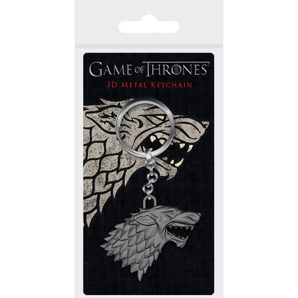 Privezak za Ključeve GAME OF THRONES STARK SIGIL METAL KEYCHAIN 