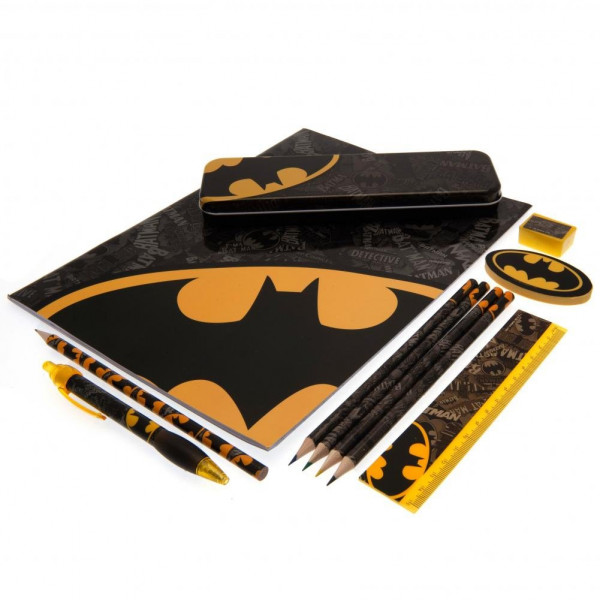 Školski set BATMAN BUMPER STATIONERY ZIP BAG CDU 8 