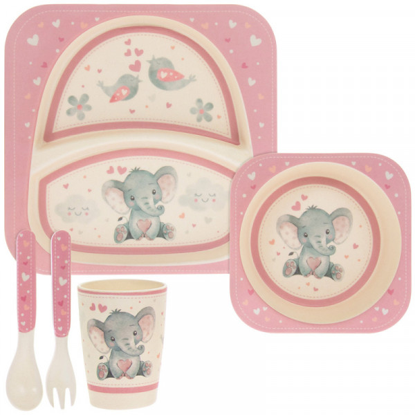 Set za jelo BIRD & ELLIE PINK 