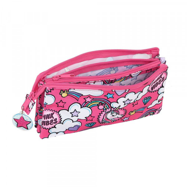 Školska Pernica PENCIL CASE TRIPLE MINNIE MOUSE UNICORNS 