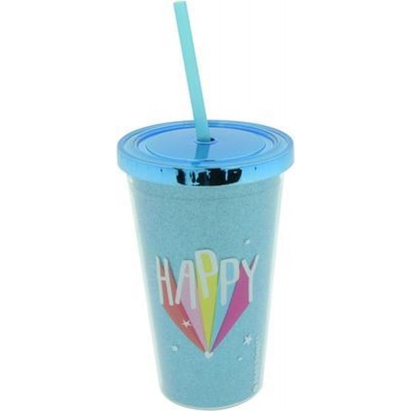 Čaša sa slamkom HAPPY 