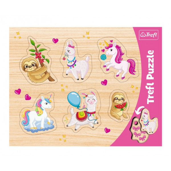 Puzzle TREFL Unicorns, lammas and sloths 