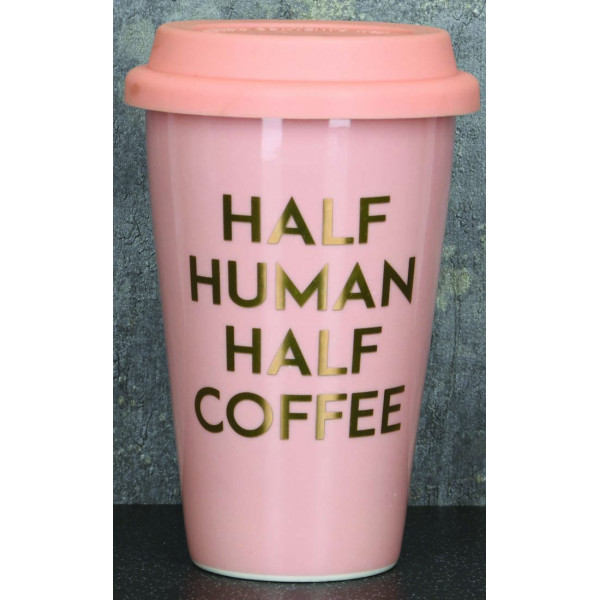 Putna šolja  HALF HUMAN HALF COFFEE 