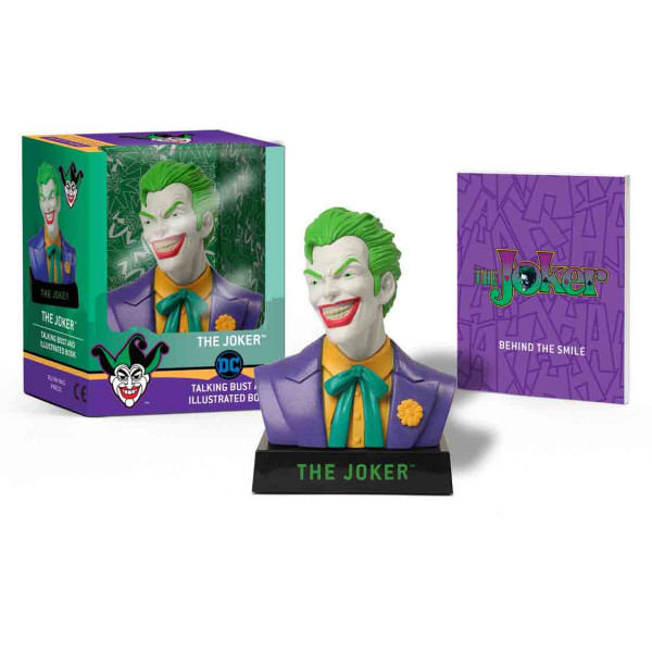 The Joker Talking Bust and Illustrated Book 