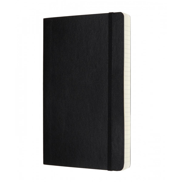 Notes A5 MOLESKINE Classic Soft, crni - linije 