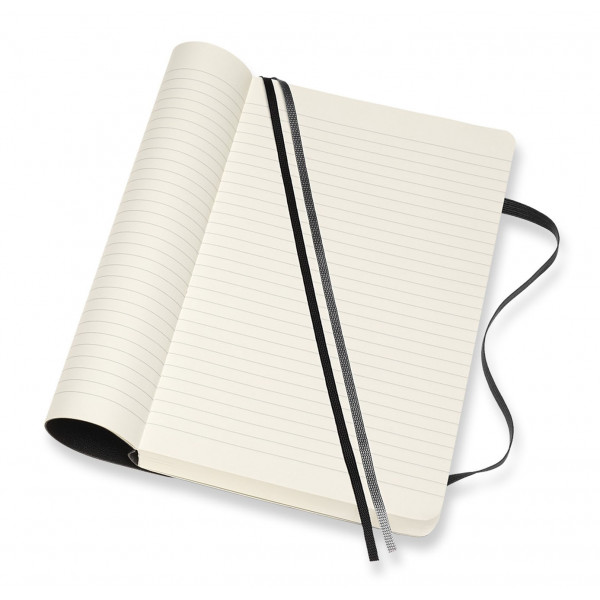 Notes A5 MOLESKINE Classic Soft, crni - linije 