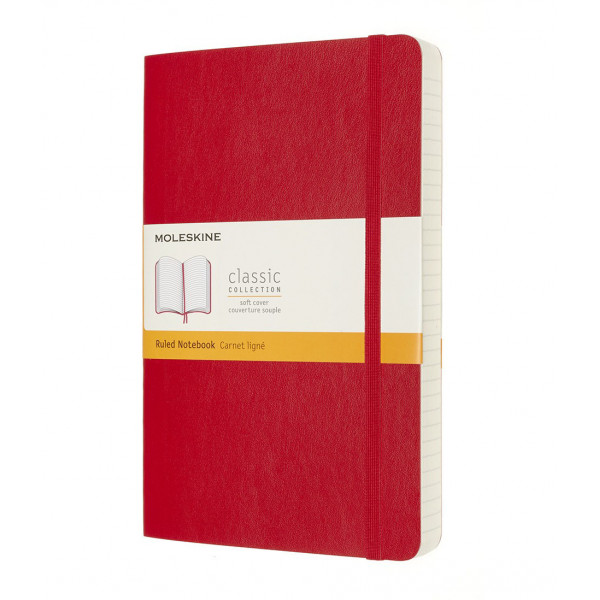 Notes A5 MOLESKINE Classic Soft, crveni 