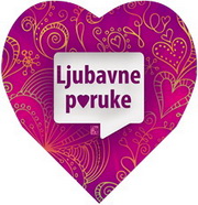 LJUBAVNE PORUKE KNJIGA U OBLIKU SRCA 