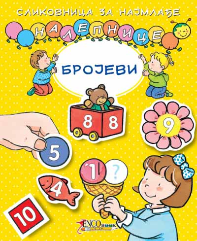 SLIKOVNICA SA TRAJNIM NALEPNICAMA BROJEVI 