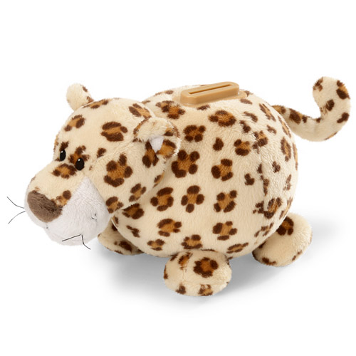 MONEY BANK LEOPARD FIGURINE SHAPE PLUSH 