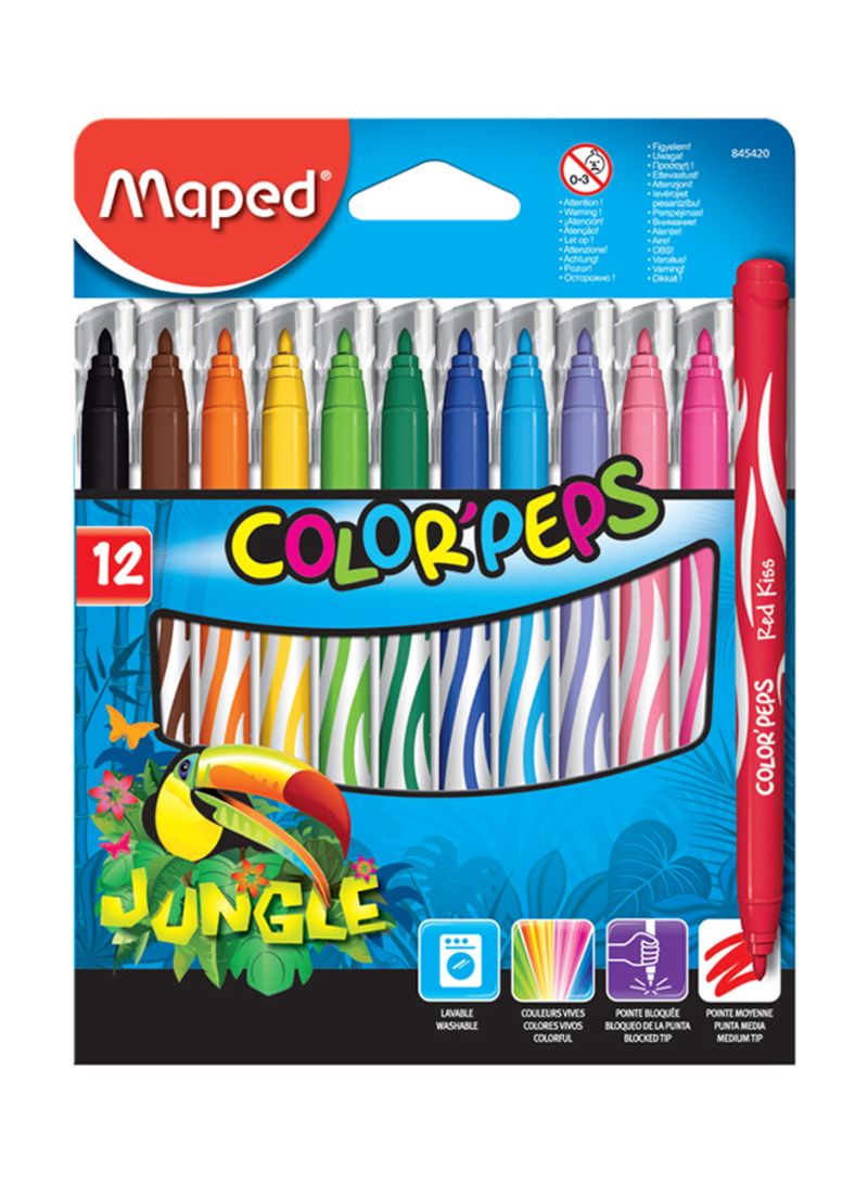 FLOMASTERI MAPED Jungle 12 