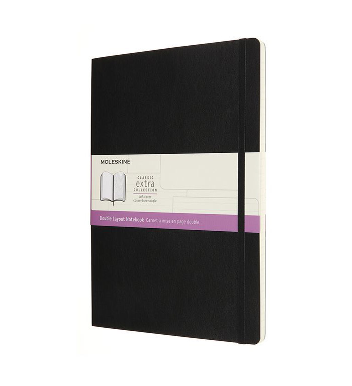 Notes MOLESKINE RULED SOFT BLACK 19x25 cm 