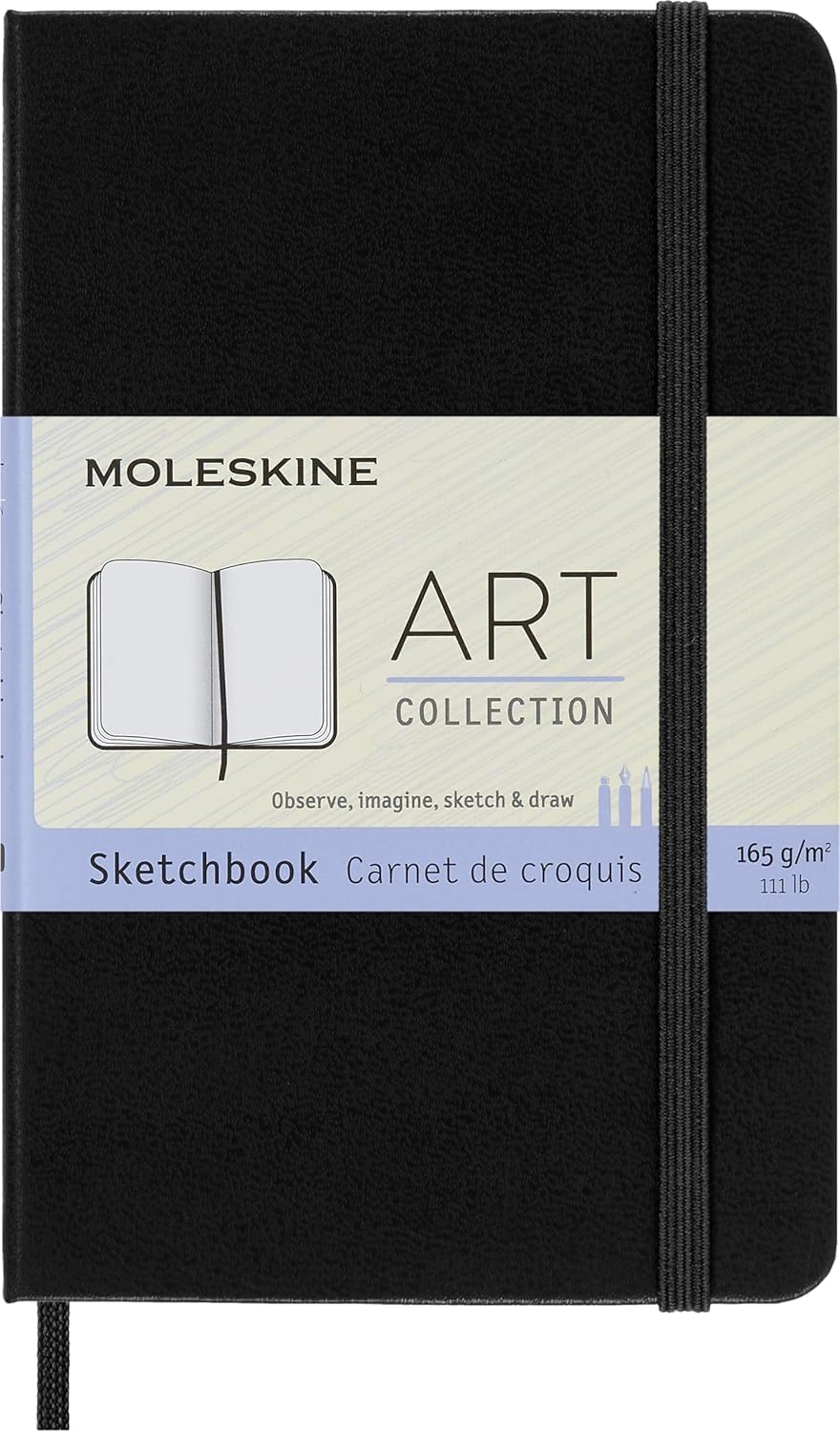 Notes ART MOLESKINE Sketchbook džepni, crni 