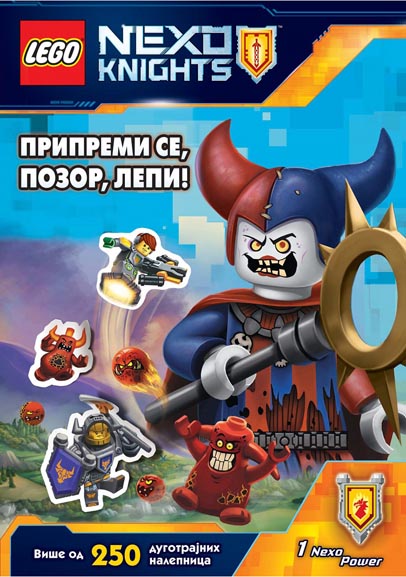 LEGO NEXO KNIGHT Pripremi se pozor lepi 250 nalepnica 