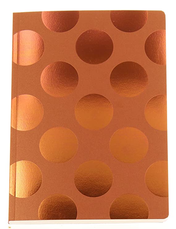 Sveska SHIMMER MIDI POLKA COPPER  A6 NOTEBOOK 